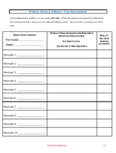 high school english language arts substitute folder worksheet