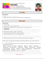 Fresh Ink Super Human by Nicola Yoon worksheet teaching resources materials english language arts diverse short stories black protagonist racial injustice black lives matter