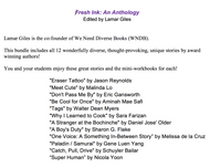 Fresh Ink: An Anthology Eraser Tattoo by Jason Reynolds Meet Cute by Malinda Lo Don't Pass Me By by Eric Gansworth Be Cool for Once by Aminah Mae Safi Tags by Walter Dean Myers Why I Learned to Cook by Sara Farizan Workbook teaching resources materials middle high school english language arts reading diverse short stories character diversity latino latinix asian muslim queer lgbtq lgbt black asian native american immigrant protagonist diverse poc authors