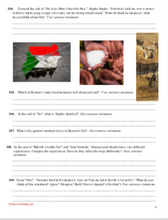 They Poured Fire on Us From the Sky teaching resources classroom materials chapter questions summary worksheet