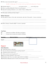 reading comprehension questions the prince and the dressmaker middle school