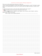 teaching resources for The Prince and the Dressmaker by Jen Wang Writing Assignments middle school high school
