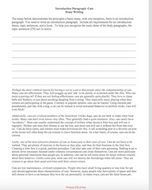 Introduction Paragraph Practice: Great for Beginners or Review