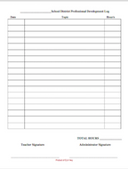 Professional Development Log
