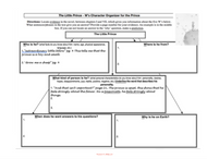 The Little Prince: Character Graphic Organizer