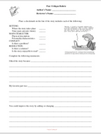 Peer Critique Rubric: Fiction Writing Peer Feedback Form