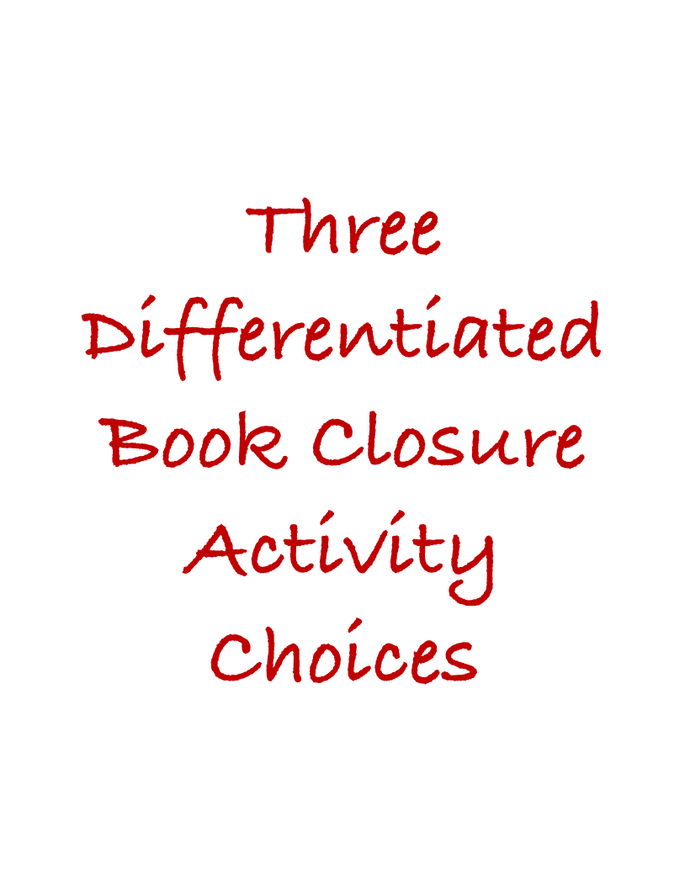 Post-Reading: Fun Closure Activities