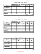 Persuasive writing rubric