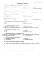 The Winter Room by Gary Paulsen: Novel Test teaching resources materials assessment chapter questions