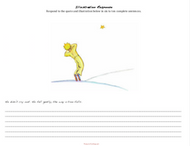 The Little Prince by Antoine de Saint-Exupéry: Response to Illustration-Death Scene