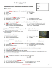 test for The Marrow Thieves by Cherie Dimaline middle school