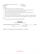 The Little Prince by Antoine de Saint-Exupéry: Novel Test 1, Ch. 1-9