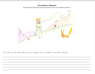 The Little Prince by Antoine de Saint-Exupéry classroom resources Response to Illustration-The Fox