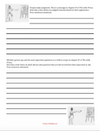 The Little Prince: Ch 4 Writing & Drawing Activity