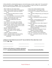 Themes: Post-Reading Handout & Worksheet