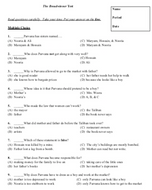 test for The Breadwinner by Deborah Ellis assessment for The Breadwinner by Deborah Ellis