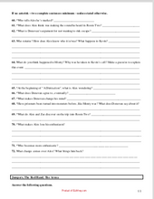 ya fantasy BOOK FOR reluctant readers high school boys Chapter questions teaching materials