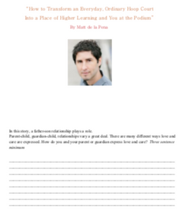 Flying Lessons & Other Stories: "How to Transform an Everyday..." matt de la pena