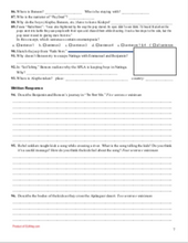They Poured Fire on Us From the Sky teaching resources classroom materials chapter questions summary worksheet