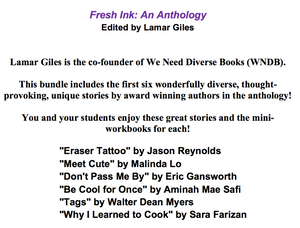 Fresh Ink: An Anthology: Workbooks for 6 stories bundled #1 (save 20%)