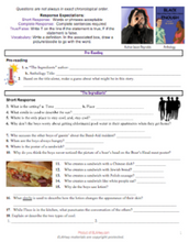 questions for The Ingredients by Jason Reynolds middle school worksheet lesson resource