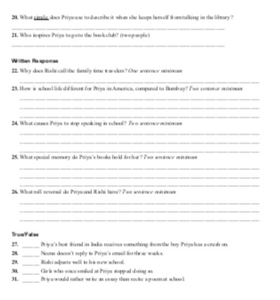 study guide for come on in for middle school