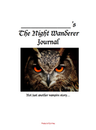 The Night Wanderer by Drew Hayden Taylor Dual Entry Reading Journal resources materials chapter questions  native ammerican  novel book diverse high school middle school special education reading resource