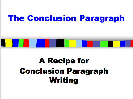 Conclusion Paragraphs: Power Point for beginning & struggling writers