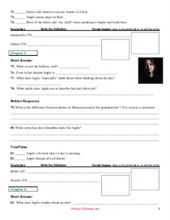 worksheets for Apple in the Middle by Dawn Quigley