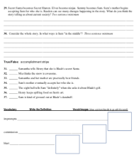 grade 10 lesson plans for Flying Lessons stories