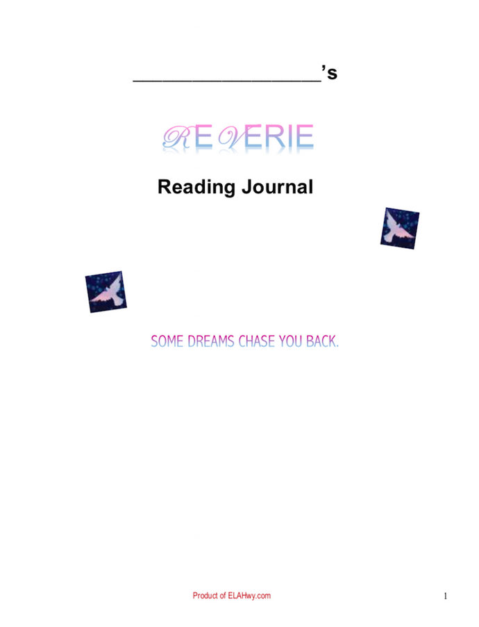 Reverie by Ryan La Sala Journal resources materials for teaching